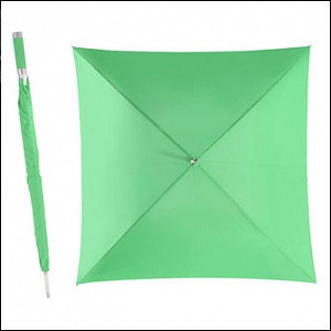 Зонт «Квадрат», зеленый с логотипом