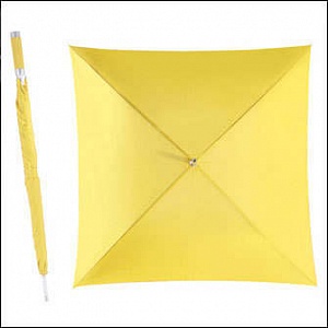 Зонт «Квадрат», желтый с логотипом